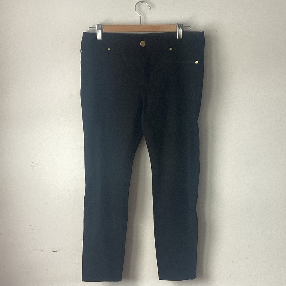 INC International Concepts Black Pants with Silver Accents